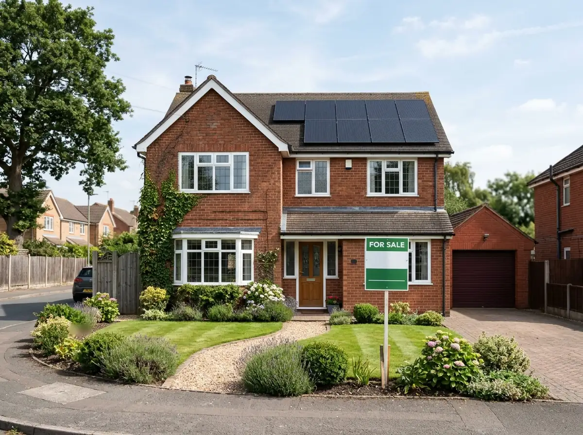 A red-brick detached house in Nottinghamshire
