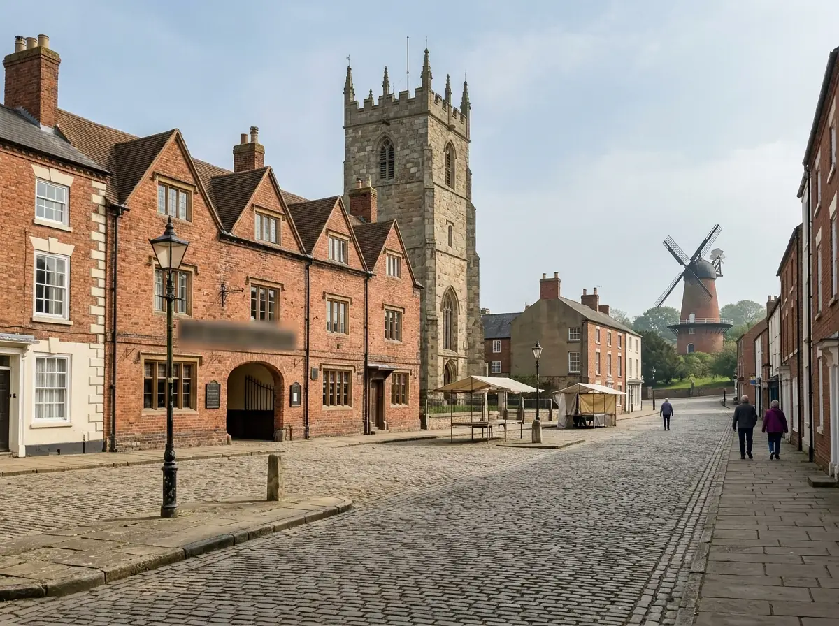 A small Georgian market place in a north Nottinghamshire coaching town