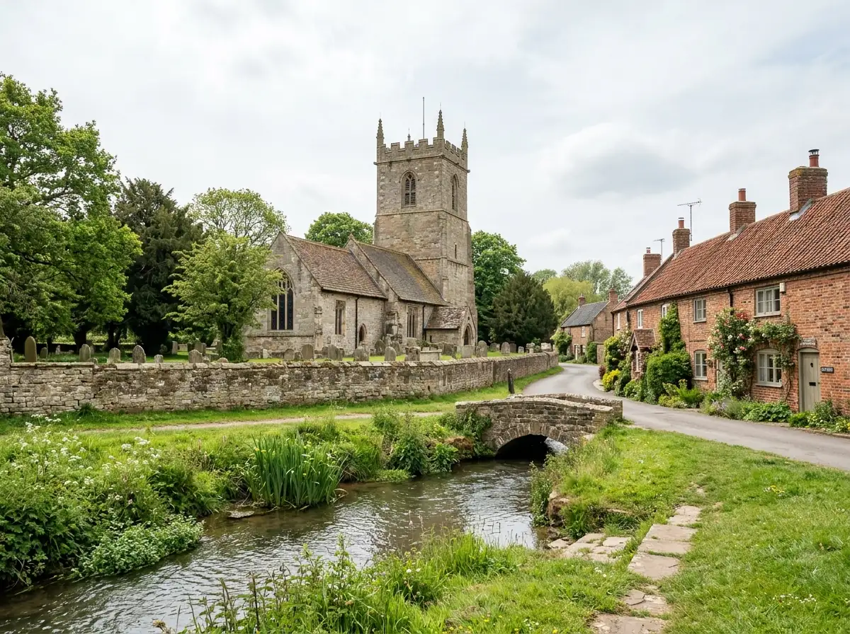 A quiet village scene in north Nottinghamshire