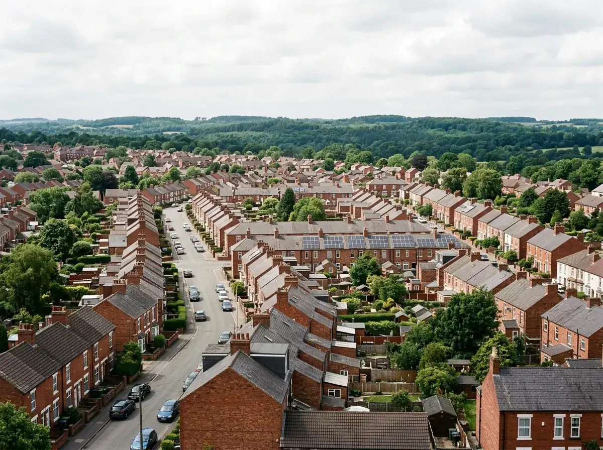 Homes with solar panels in Worksop, north Nottinghamshire
